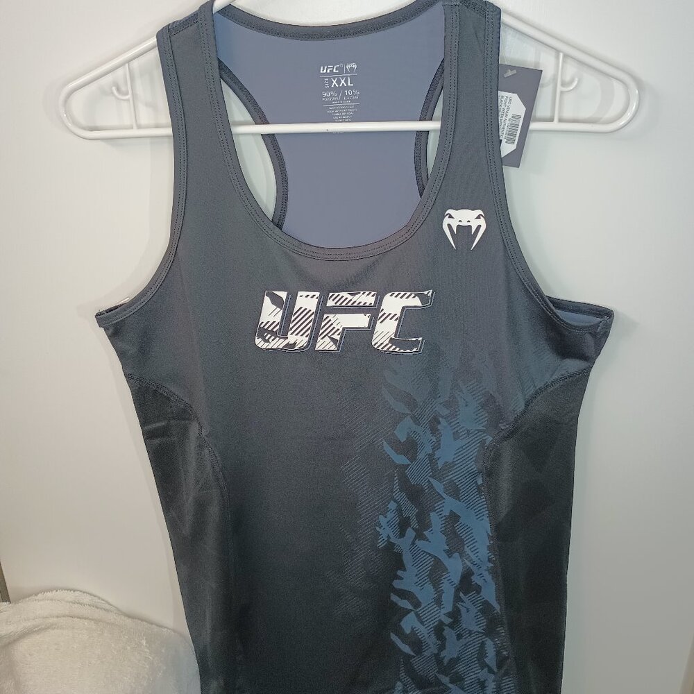 UFC Venum AuthenticFight Week Womens (XXL) Womens Black Performance Tank Top